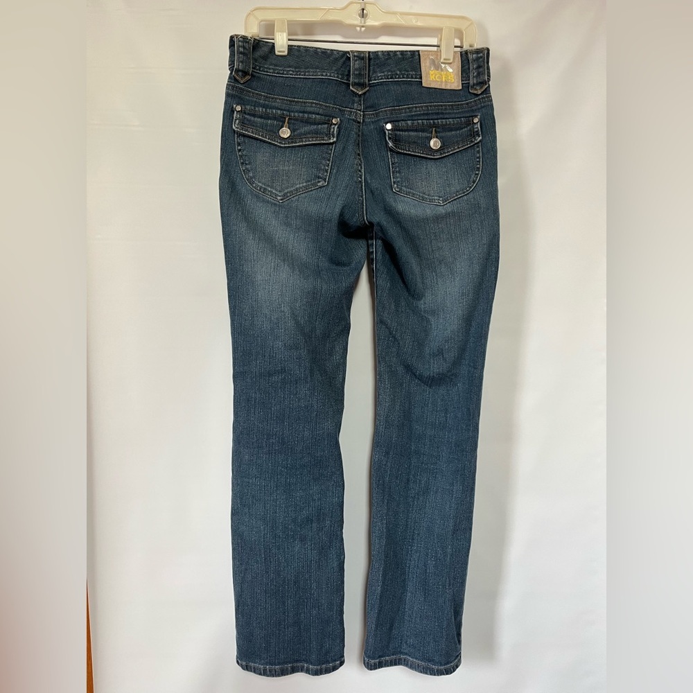 Michael Kors Women's Bootcut Jeans Size 4 Button Flap Pockets Medium Wash - Picture 3 of 9